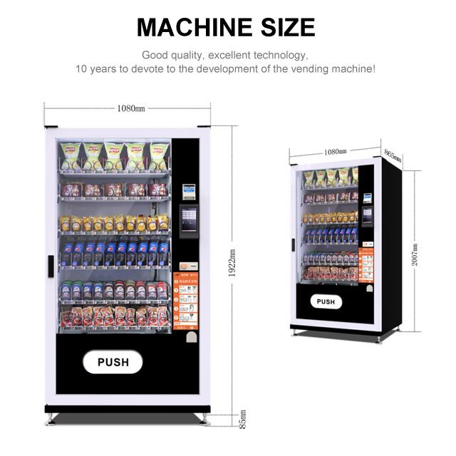 Soda and snack vending machine